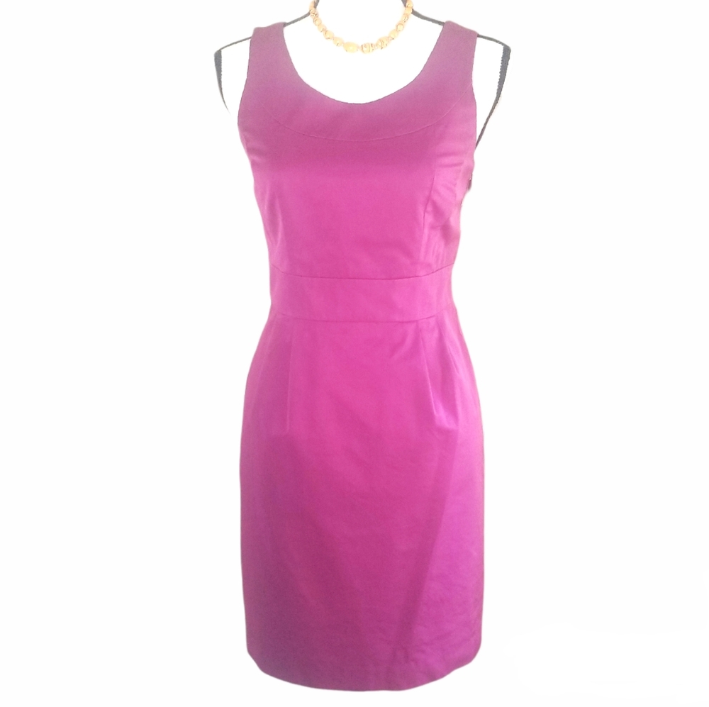 Merona Collection Scoop Neck Pleated Sheath 4 EUC